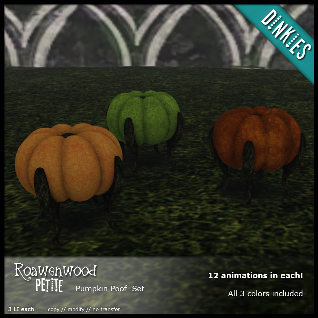 Pumpkin Poofs Furniture set for Dinkies